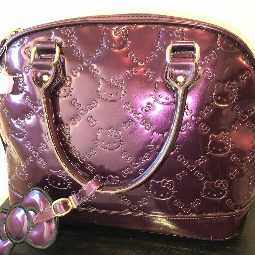 LoungeFly Sanrio Deep purple embossed EXTote bag